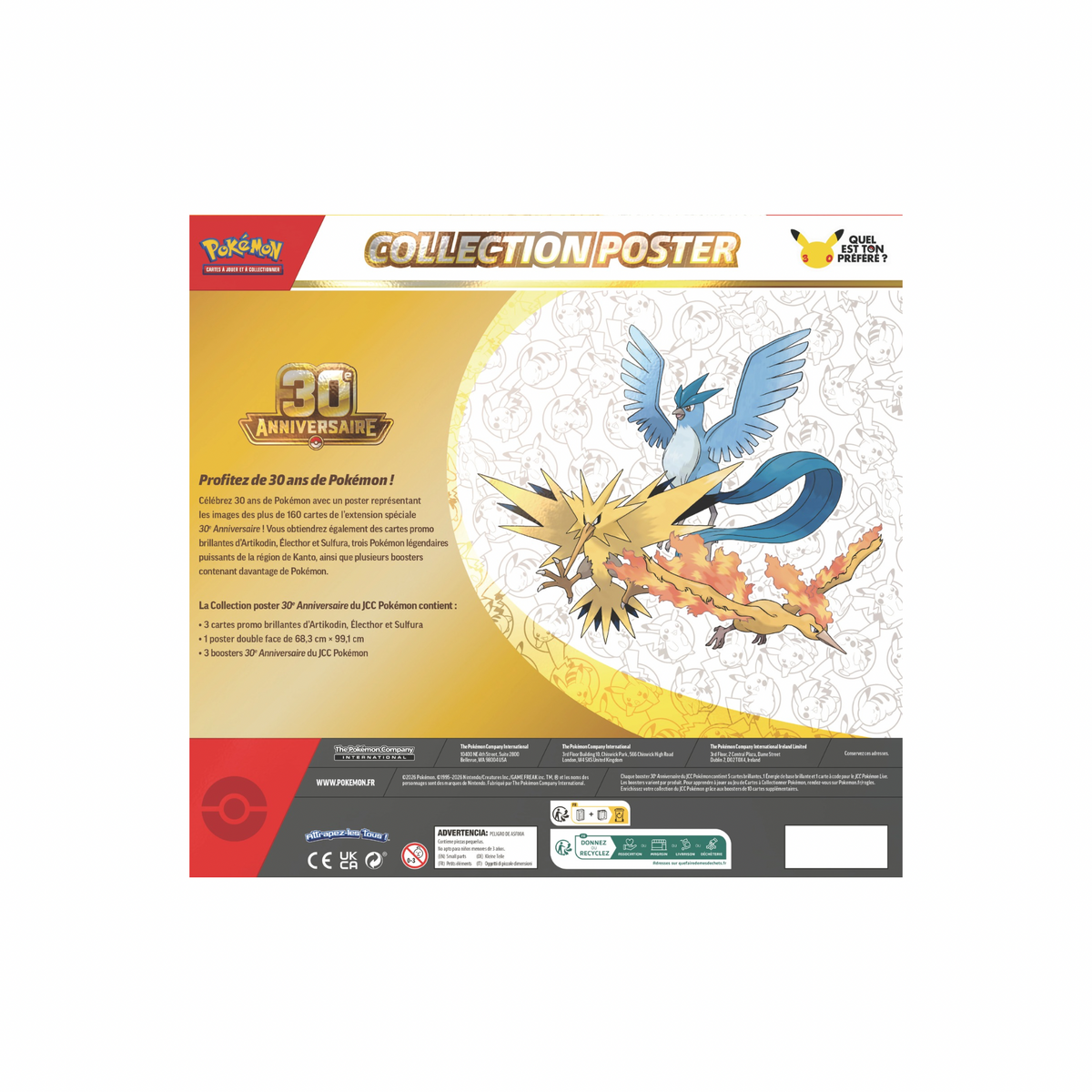 Coffret Collection Poster 30ème Anniversaire - FR
