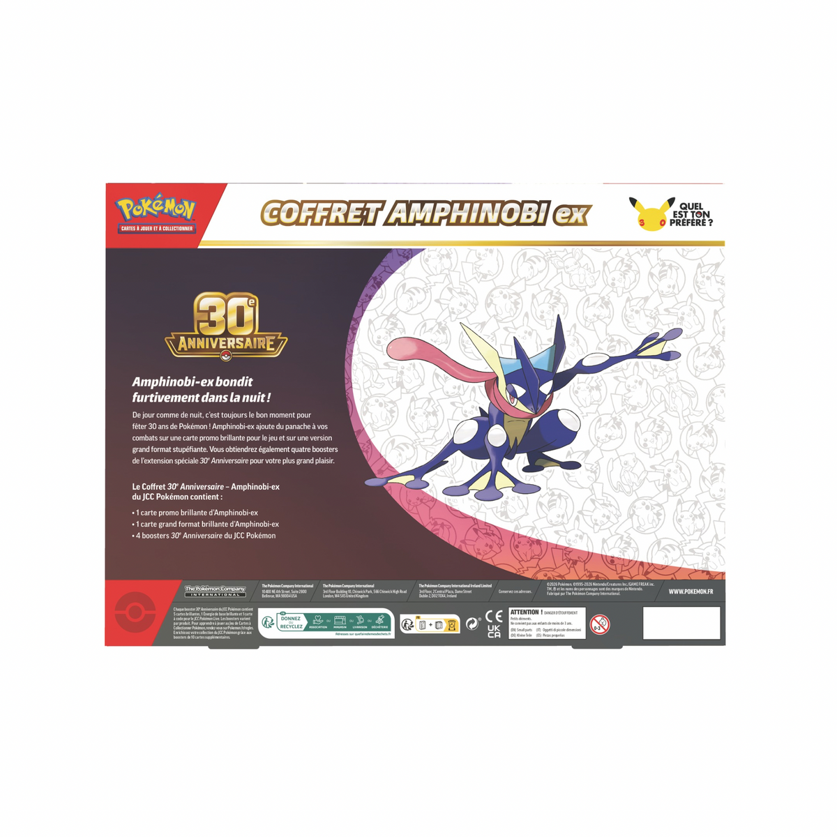 Coffret Amphinobi Ex 30ème Anniversaire - FR