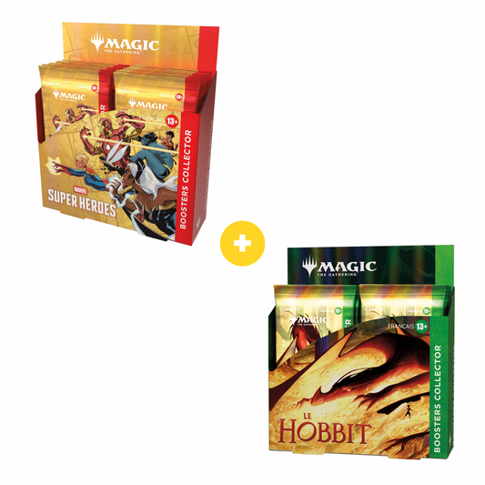 [PRÉCOMMANDE] Lot Magic: The Gathering - 1 Display Collector Marvel + 1 Display Collector Hobbit - FR
