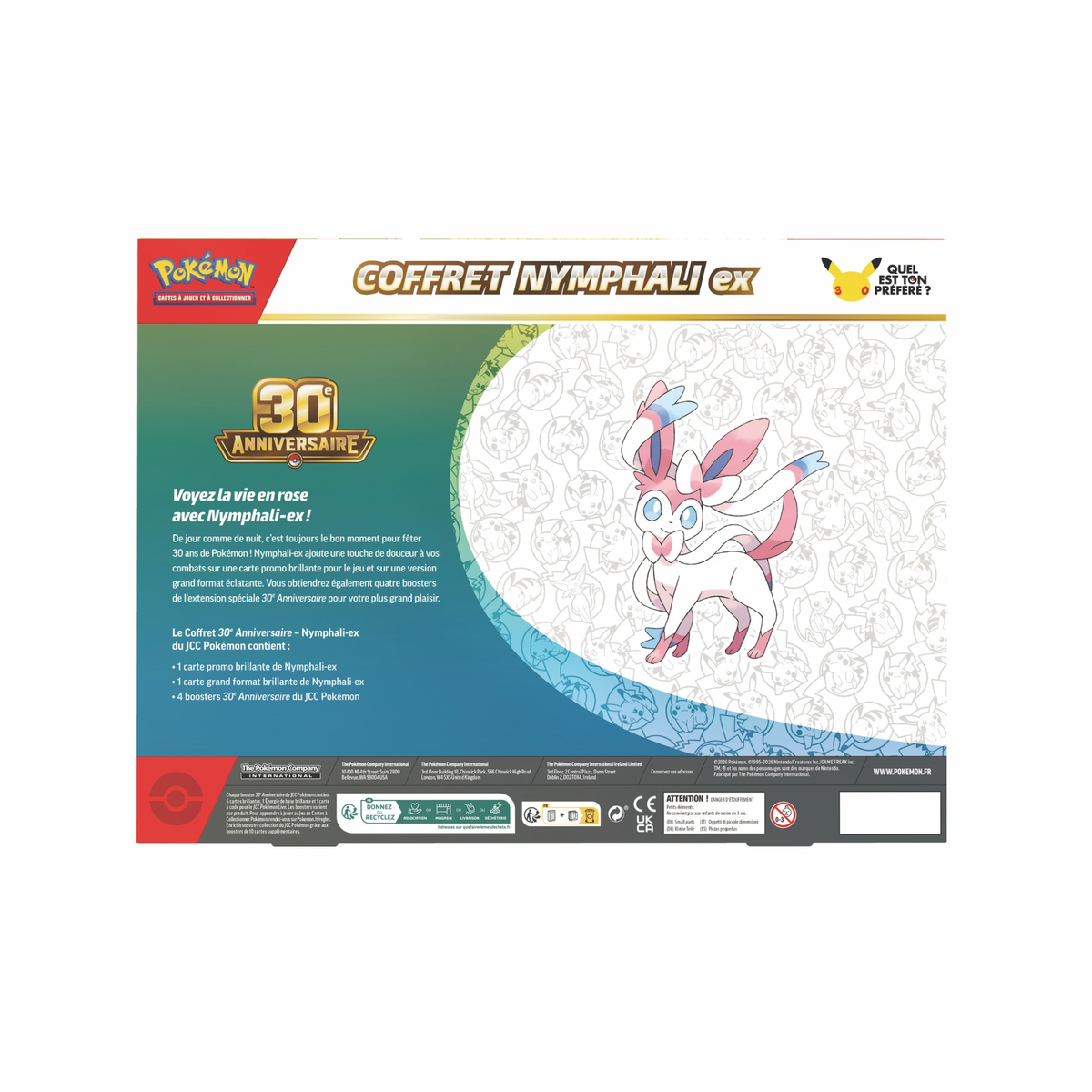 Coffret Nymphali Ex 30ème Anniversaire - FR