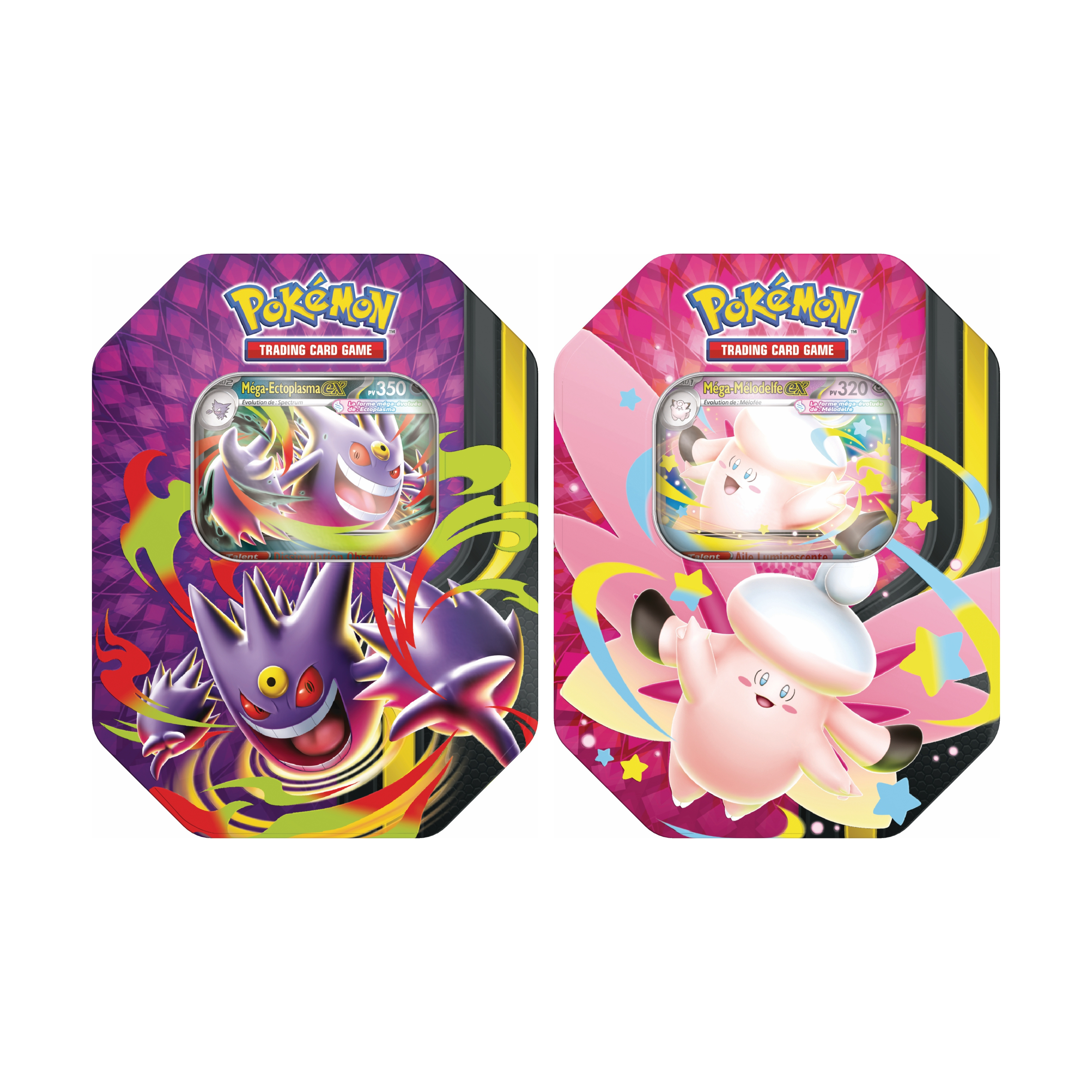 Duo Pokébox Méga-Melodelfe Ex + Méga-Ectoplasma Ex - FR